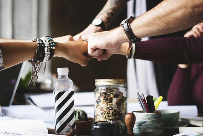 Amigos en el trabajo